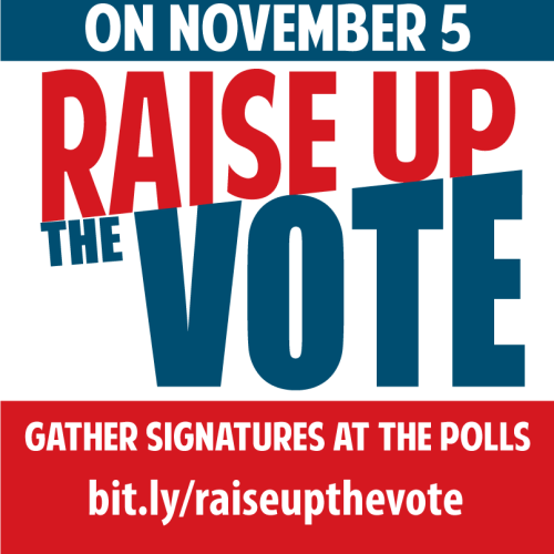 Today we raise up the vote for #RaiseUpMA! 