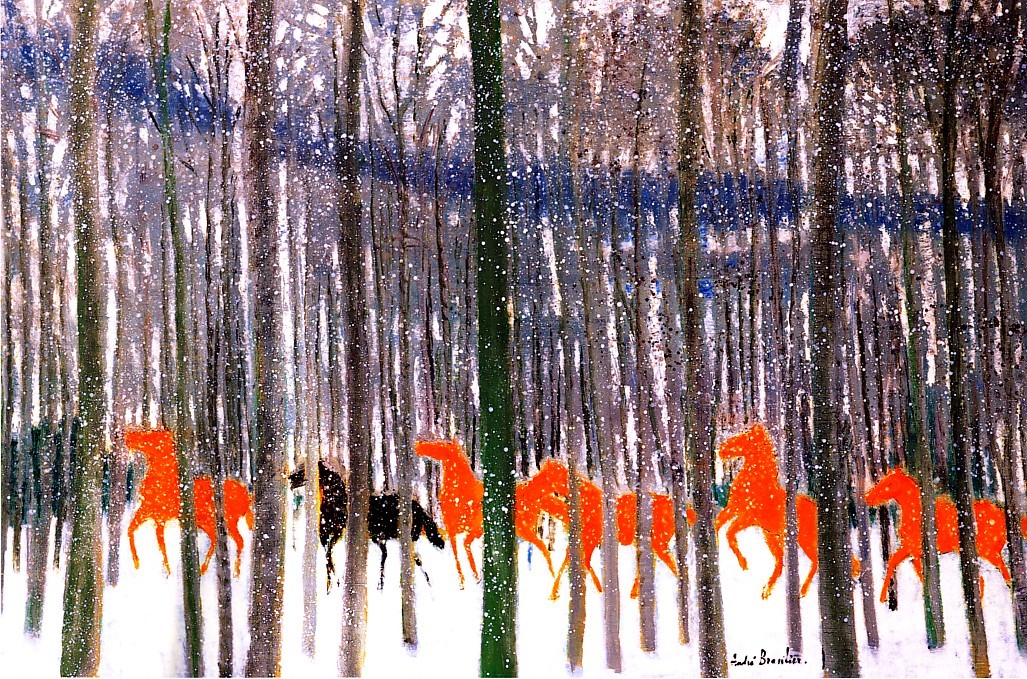 lawrenceleemagnuson:  Andre Brasilier (France b.1929)Neive en Tardenois oil on canvas