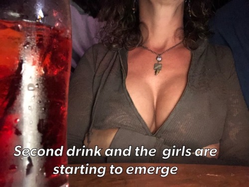 luvmyhotwife25:  The wife and I were able to get a much needed date night in last night.  Kids all set in the camper with movies and we found a dive bar with live music.  Here are a couple pics of last night’s progression.  She was really ready to let