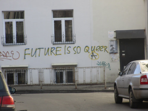 queergraffiti:“future is so queer”Kiev, Ukraine (x)