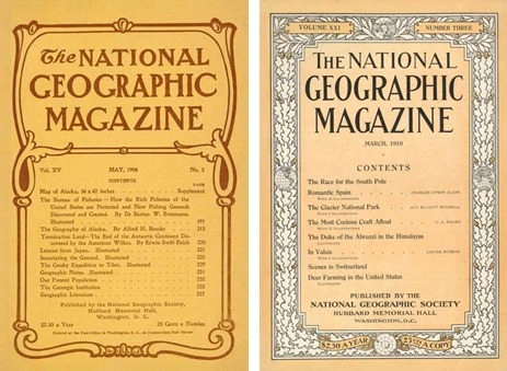vintagenatgeographic: Evolution of the cover National Geographic | 1890-1979 