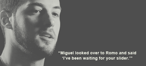 Kontos: “Romo Sits At The First Step Of The Dugout Watching The Game And Miguel Looked Over At Romo