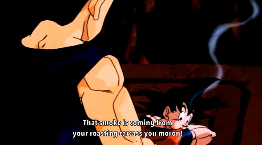 pizzashere:  I always found it funny that English dub Vegeta was at least 80% snarkier
