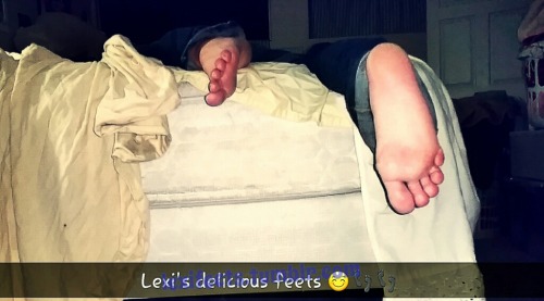 mandicandids: Lexi’s delicious smooth yummy #sleepingfeet Email nolafeet@gmail.com for $ for custom 