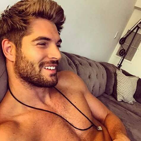 secretlifeofanathlete:  sucker for facial hair and pearly whites