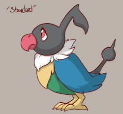 screamingshark:  Variants of Chatot with differing musical notes!