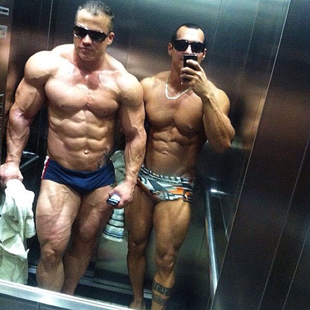 dieselssexymusclestories:  The elevator door opened and this is what I saw. My mouth
