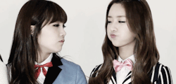 yoonbomiluv:  Eunmi moments part 2! Second gif is a cheunmi moment, does that exist? Well now it does, cause we made it ;) I hope you like the cute gifs! 
