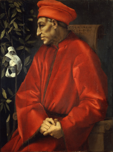 jacopo-pontormo: Portrait of Cosimo de’ Medici the Elder, 1520, Jacopo Pontormo