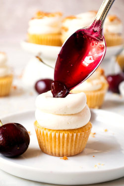 ugly–cupcakes:Mini Brown Butter Sweet Cherry