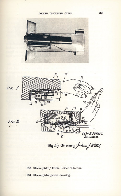 Unusual .30 caliber sleeve pistol patented by E. Carlstrom of Chicago, 1929.