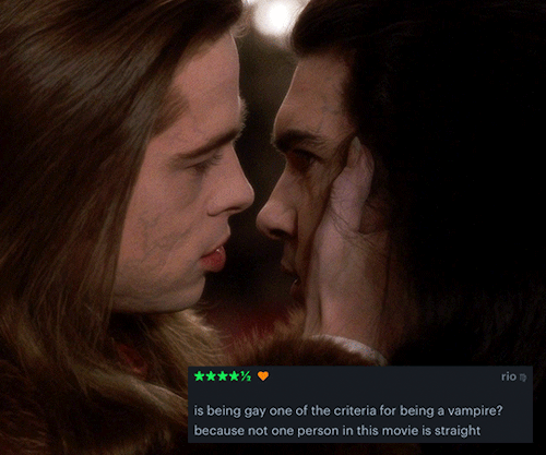 pondmelody: INTERVIEW WITH THE VAMPIRE (1994) + letterboxd reviews   (insp.)