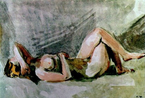 Lidia Zholtkevich (Russian, 1900—1991)A nude model, 1931