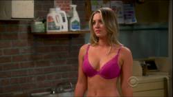 hotsexyfemalecelebs:  Kaley Cuoco’s bra scene in the series The Big Bang Theory