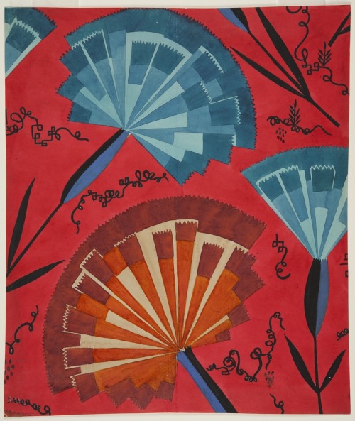 Felice Rix-Ueno, design Purpurnelke, 1924. For Wiener Werkstätte, Vienna. Via Cooper Hewitt