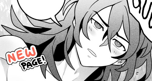 New &rsquo;Little Red Riding Hood&rsquo; page of my Diluc x Kaeya doujinshi is up on PATREON