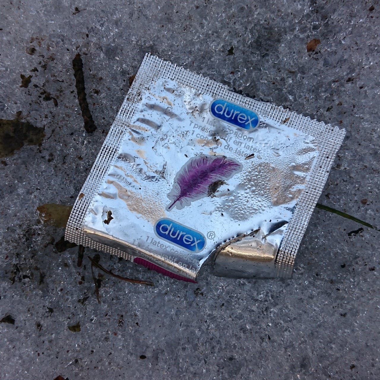 condom-hunter:  Condom hunting team. 5 used condoms found. 😉 2 well filled! 😜