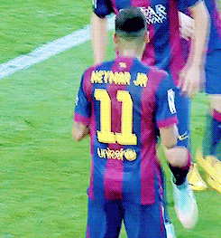 Beginsus-Blog:  Neymar Celebrating His Hat Trick With The Squad  