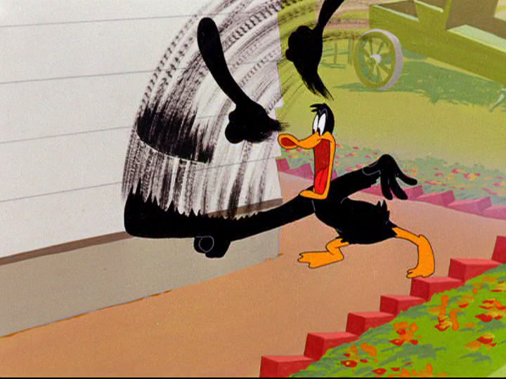 animationsmears: “The Up-Standing Sitter” (1948) Daffy Duck, Warner Bros. 