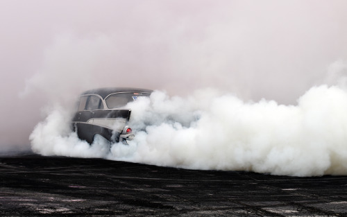 57 Chevy BelAir Burnout 