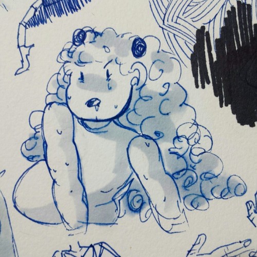 unsatisfiedjudge:  some shit doodles from a dumb camping trip 