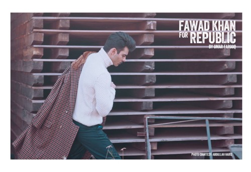 allthingspakistanicelebs:Fawad Khan for Republic by Omar Farooq.