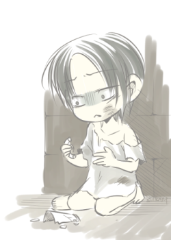 lampurple:  yummy-suika:  baby levi and his cup qwq   IT’S BEGUN 