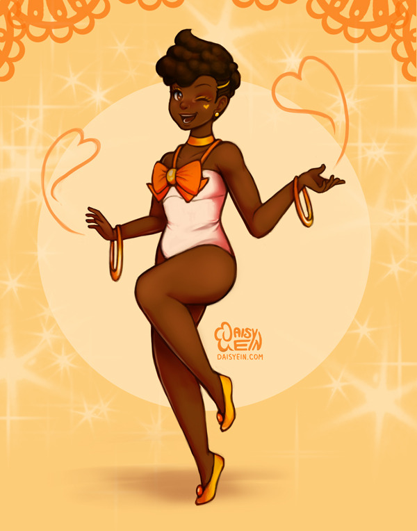 daisyein:Drawing for a Seasonal Senshi Collab on dA - this is “Sailor Heat”,