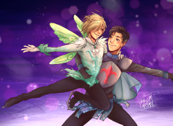 natsubu-art:the fairy and his hero *:・ﾟ✧  