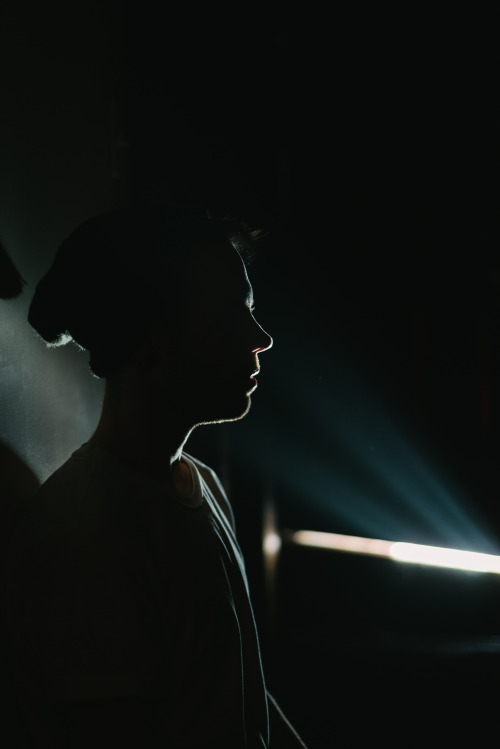 When your apartment has some super cool light, you just have to take a portrait of your roomie. 