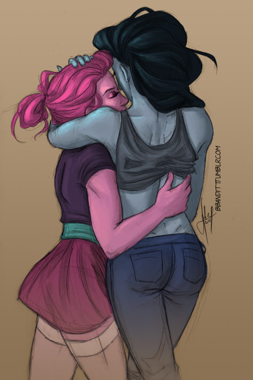 bbanditt:decided to color some Bubbline stuff from my sketchbook. :3 havin fun with color palettes/l