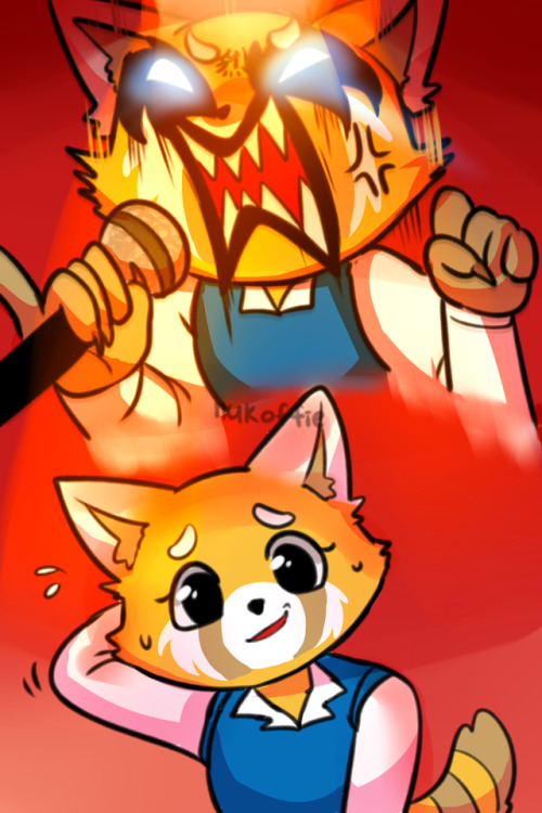 A fanart of Aggretsuko ! ^v^ also sorry for being inactive ;;