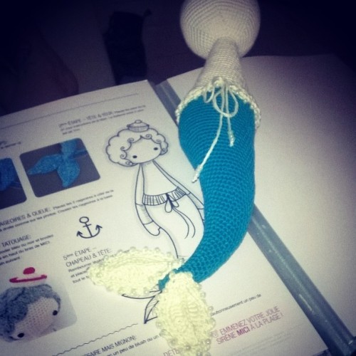 Guess what Im doing ? #lalylala #amigurumi #plush #crochet #cutemermaid #sewingdoll