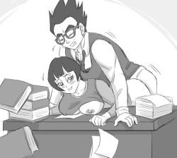   Anonymous said toÂ funsexydragonball:  &ldquo;By the way, by â€œcomicâ€ do you mean the previous piece with the desk sex?&rdquo; Yeah, the desk sex one. Thanks for being so awesome about me bugging you c: If you do the Adult Gh/vi pic, I won&rsquo;t