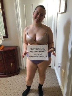 sexymaywaters: Here’s Number 2 of @HornyMB1981 getting naked for me!!!    More followers equals MORE CLOTHES OFF!!  Picture #3 we get to see her big titties!!! FOLLOW @HornyMB1981 NOW TO GET ALL HER CLOTHES OFF!!!!   Hey all!! We have the Newest Horny