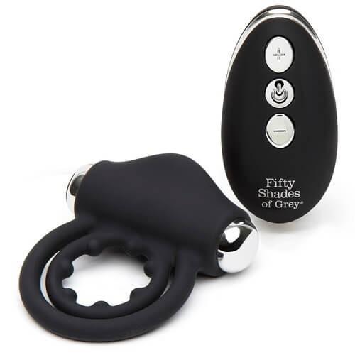 FIFTY SHADES OF GREY RELENTLESS VIBRATIONS REMOTE CONTROL LOVE RING