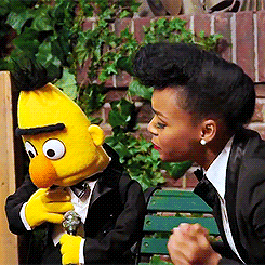 thedisneykiid:  jessicaisgray: Janelle Monáe visits Sesame Street  she’s the