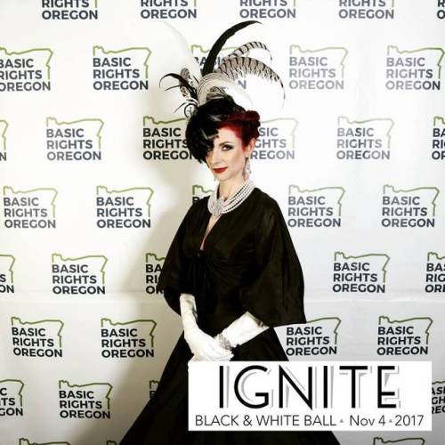 Wonderful event for a wonderful cause ❤❤ #ignite2017 #basicrightsoregon #blackandwhiteball #charity 