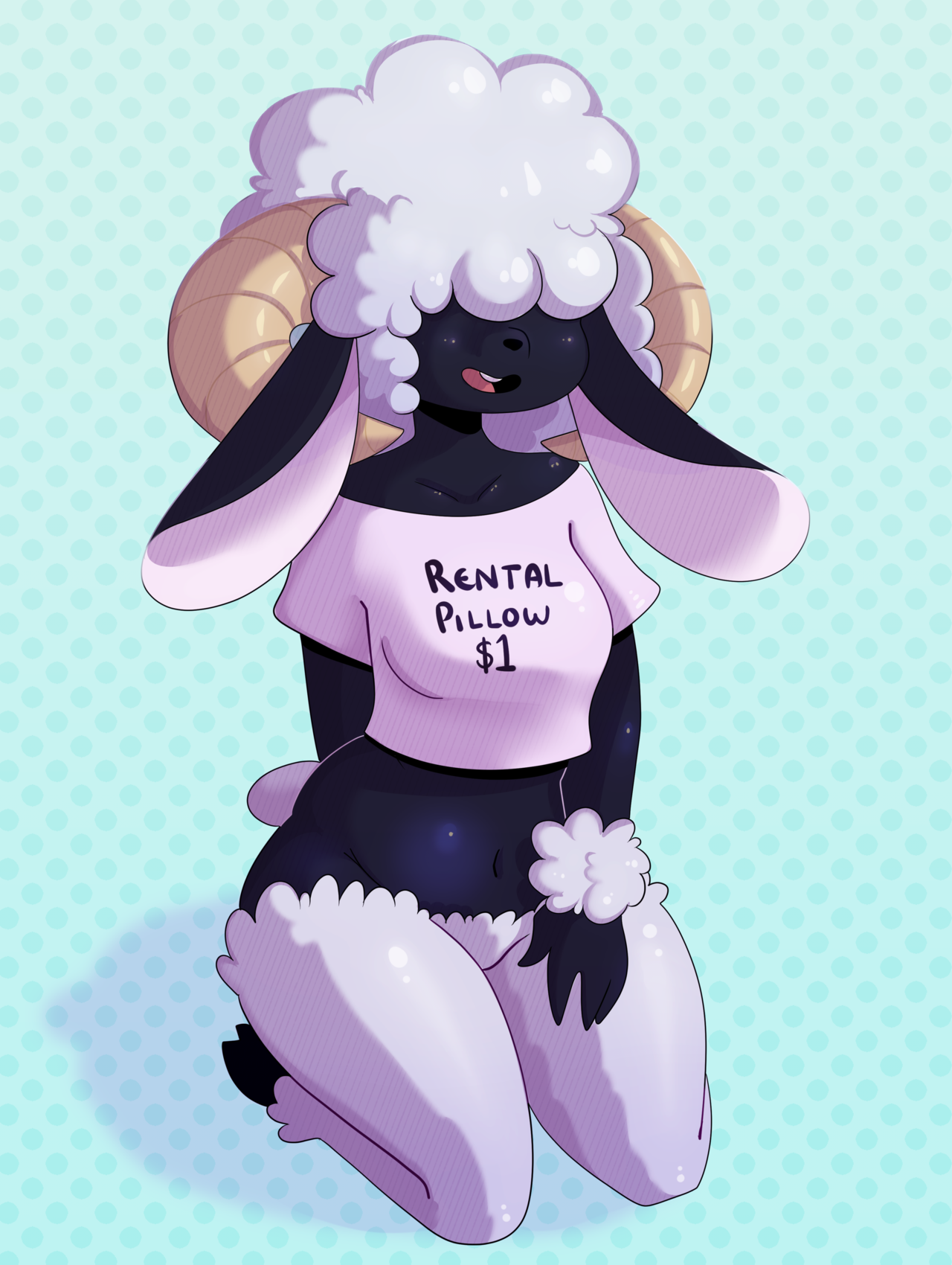 somescrub: Commission - terra-the-gamer Their soft sheep gal.   Patreon | Donate