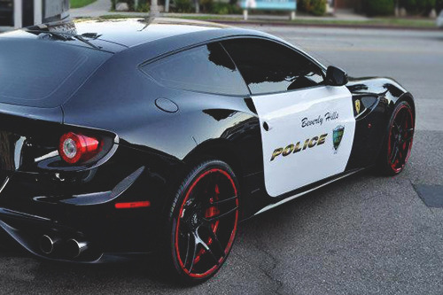pabloescobarr:  johnny-escobar:  Ferrari FF - Beverly Hills Police  MUST BE NICE!  It’s a seized vehicle
