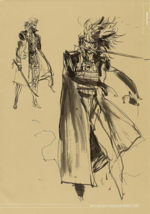 hypocriticalasshole - MGS4 Raiden Concept art. The top image is...