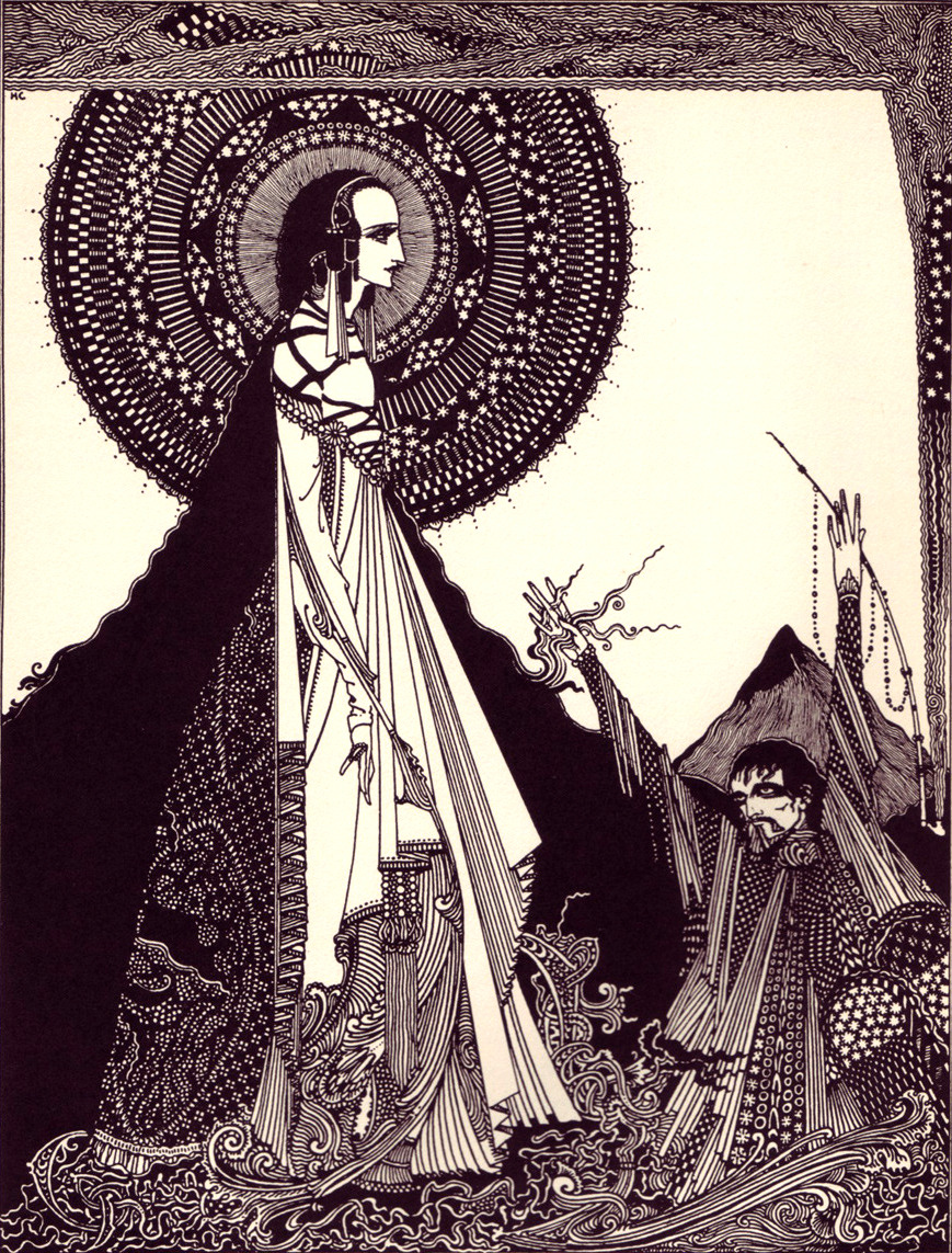 nigra-lux:  CLARKE, Harry (1889-1931) Illustration for “Ligeia” by Edgar Allan