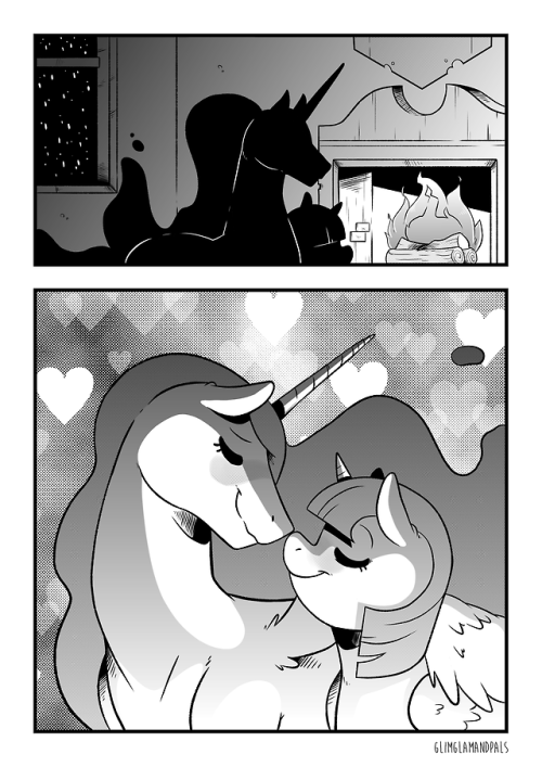 glimglamandpals:  Luna makes sure Celestia is informed of every steamy dream anyone in Equestria have where she is featured. Some people would think thats weird, but Luna thinks that hilarious.  Yes, we are back. A new comic that is actually a side comic