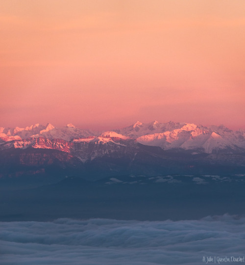 Sunset Alpes.Depuis le Pilat.(Auvergne-Rhône-Alpes - Décembre 2021).A Julie&hellip;