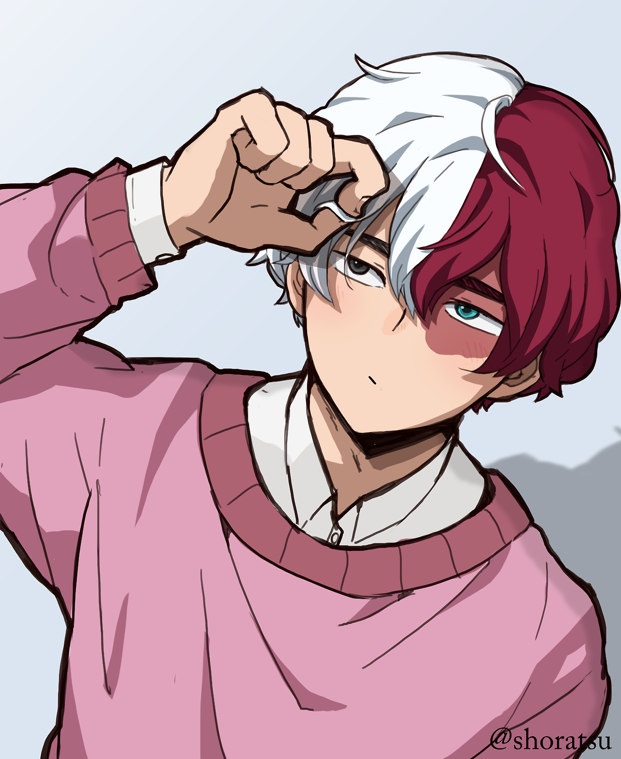 shoratsu: Curly todoroki ≥﹏≤  for my faM @ johsais 