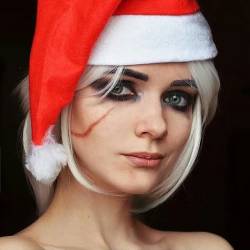 sharemycosplay:  Happy Holiday! #Cosplayer @irina_sabetskaya with #TheWitcher’s #Ciri in a Santa Hat! #cosplay #christmas  irina_sabetskaya -  Here’s old photo of my Christmas Ciri from previous year (I have new ones, but this is more lovely 😁♥️)