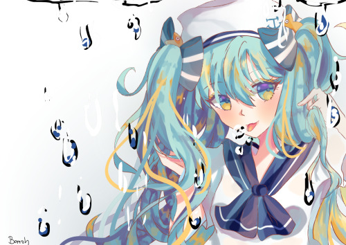 Marine Miku! Speedpaint! https://www.youtube.com/watch?v=SAPSC0fsHEE