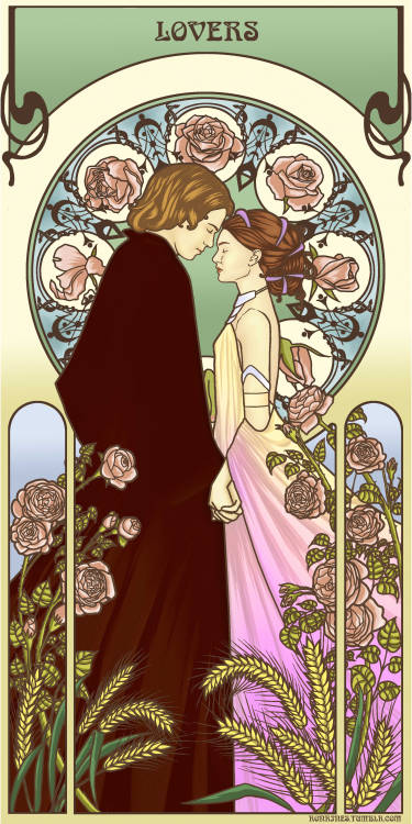 ronrines: The Blooming Love Decided to rest from Reylo a bit and draw my other OTP.  Phew, ever