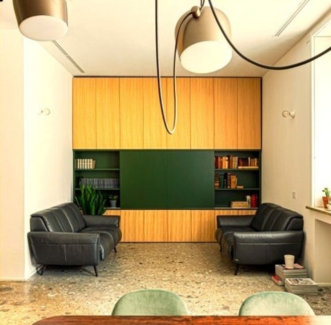 Milan LibraryInspiration For A Massive Modern Open Concept Living Room Library Remodel With White Walls