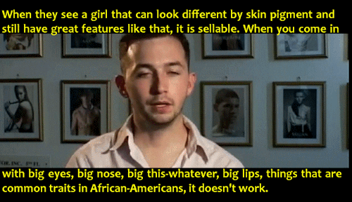 gynocraticgrrl:The Color of BeautyAccording to a 2008 survey, the models in the New York Fashion Wee